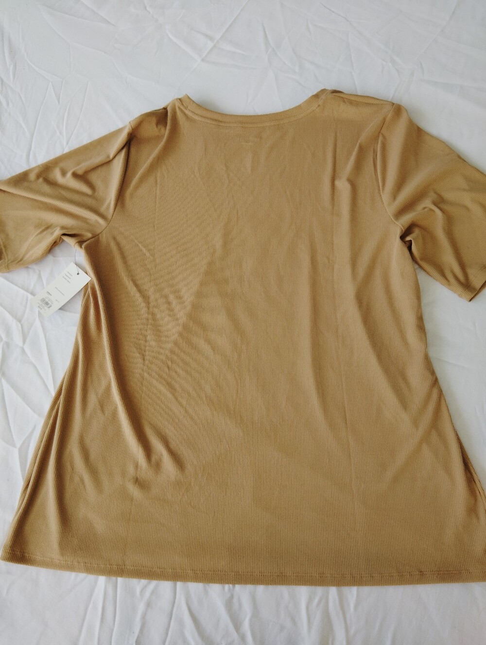 Nine West Soft Spun Ribbed 1x Tan NWT